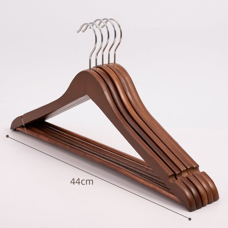 Wooden Hangers, 24-Pack, Hangers, Non-Slip, Pant Bar, 360° Rotating Hook, Suitable for Jackets, Shirts, Coats, Natural Wood