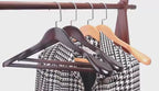 Solid Wood Wide Shoulder Suit Hangers 6PCS